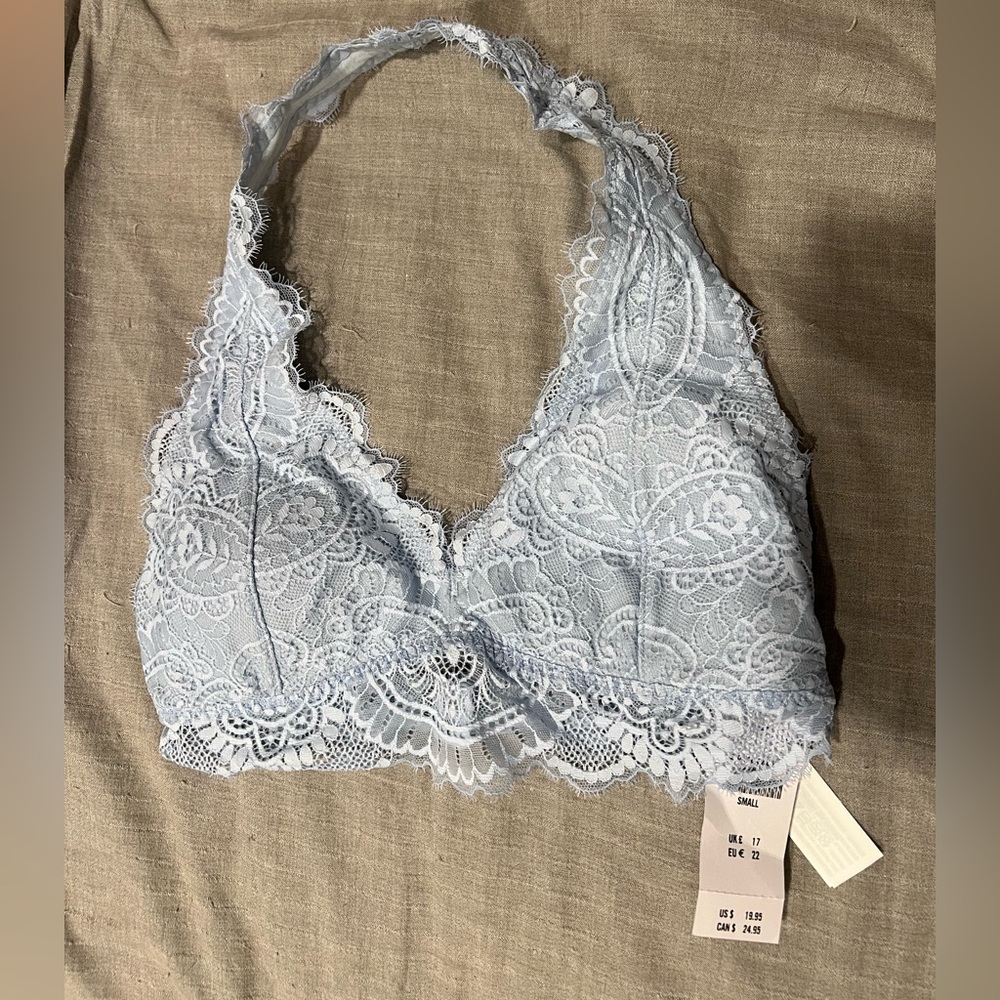 Gilly Hicks Lace Bralette in Light Blue